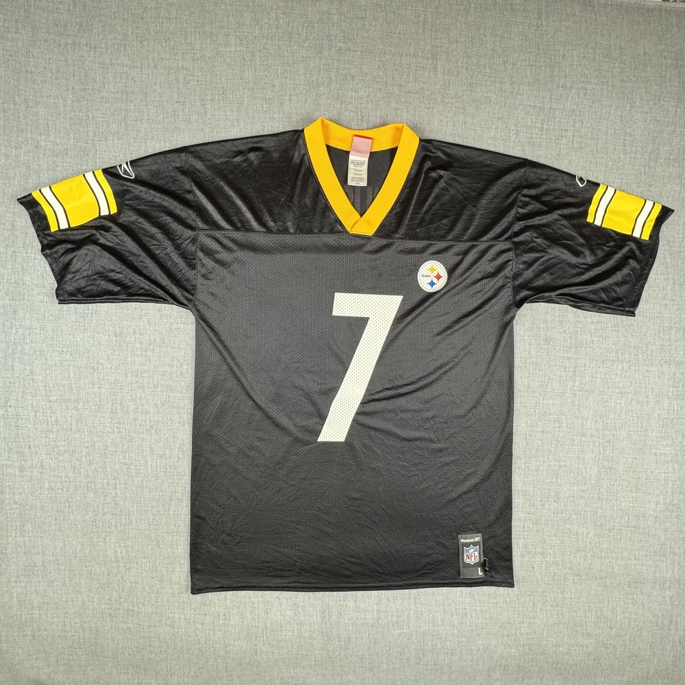 Pittsburgh Steelers Jersey Mens Large NFL Football Ben Roethlisberger 7 Reebok